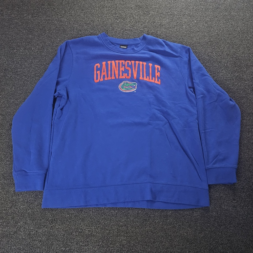 Captivating Florida Gators Sweatshirt Mens XL Blue Gainesville Crewneck Fleece